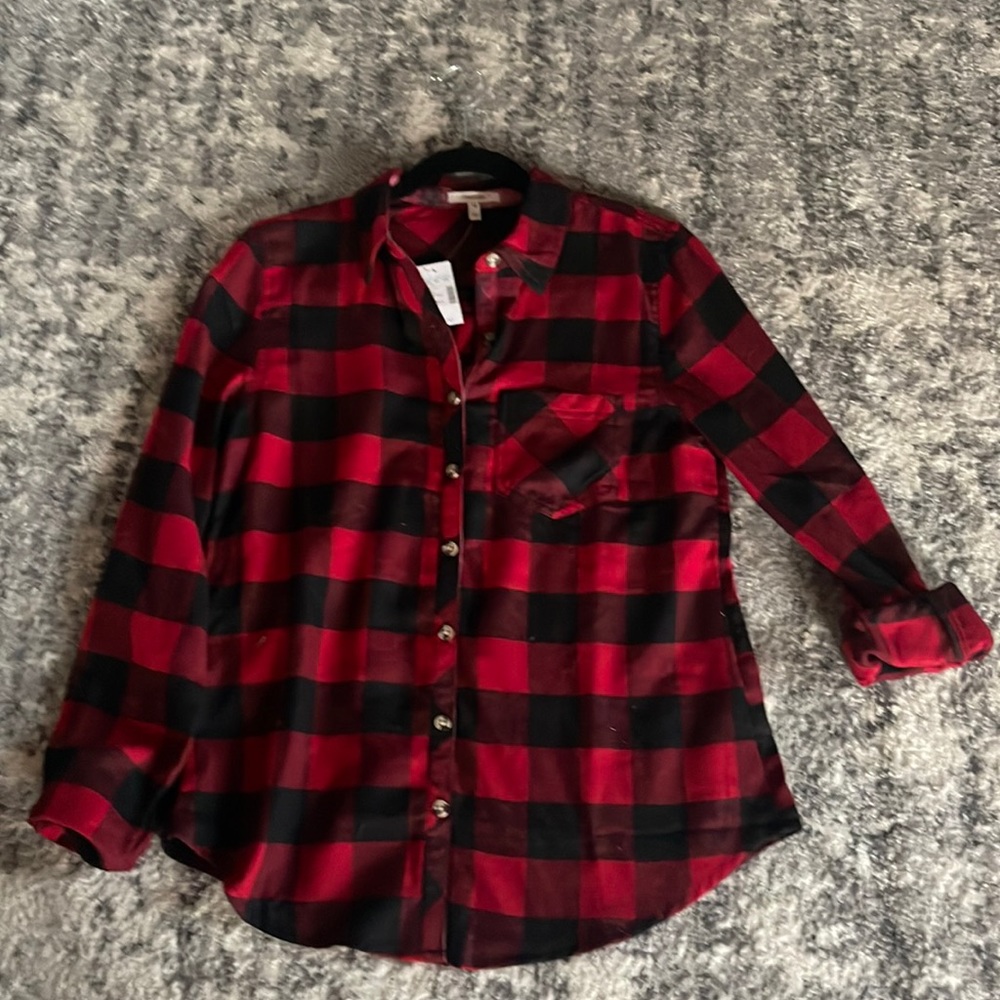 Buffalo plaid button down